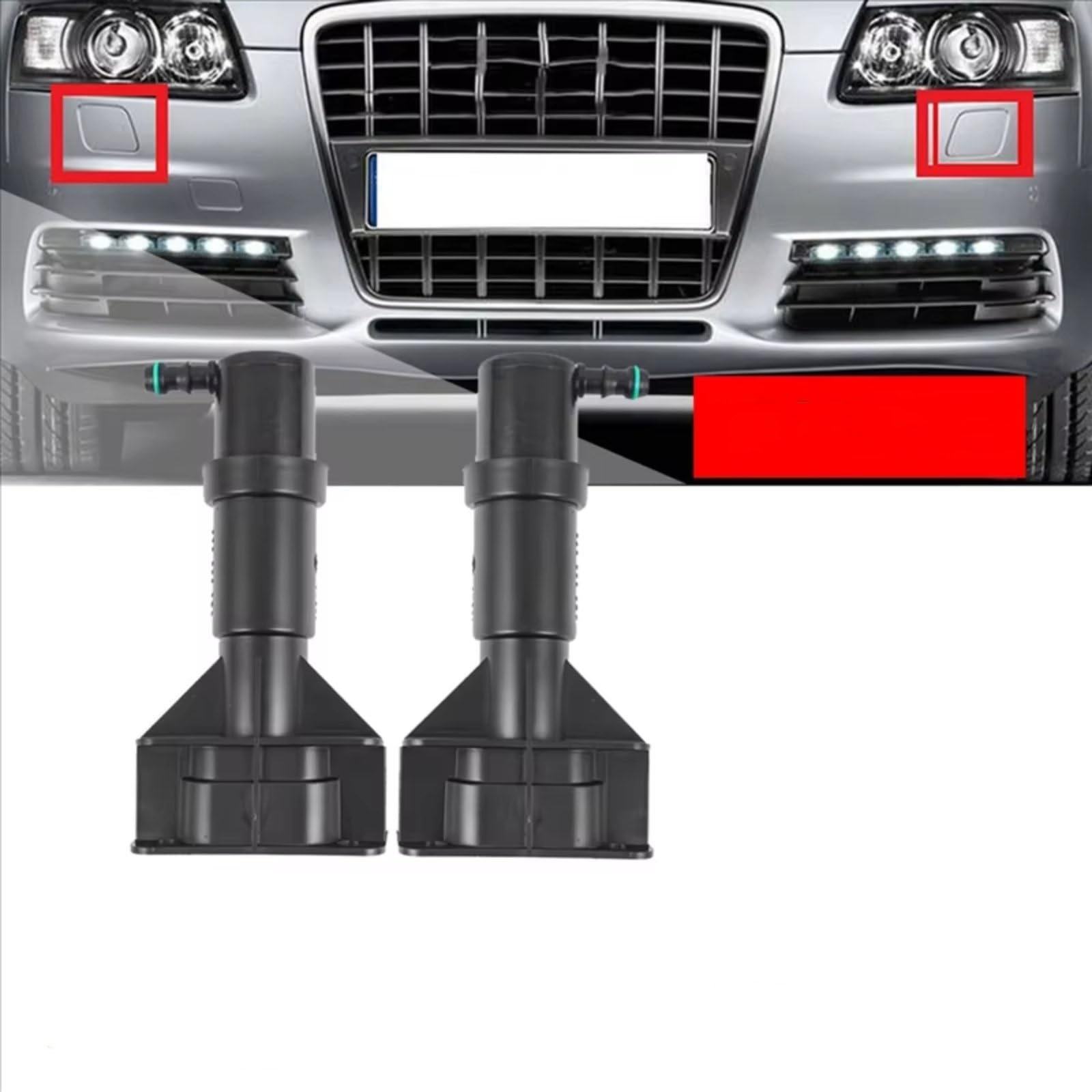 Buse Lave Phare Compatible Avec A6 Pour Allroad Pour C5 2002-2005 2 Pièces Lhd Rhd Pièces De Buse De Lavage De Phare De Pare-chocs Avant 4Z7955979