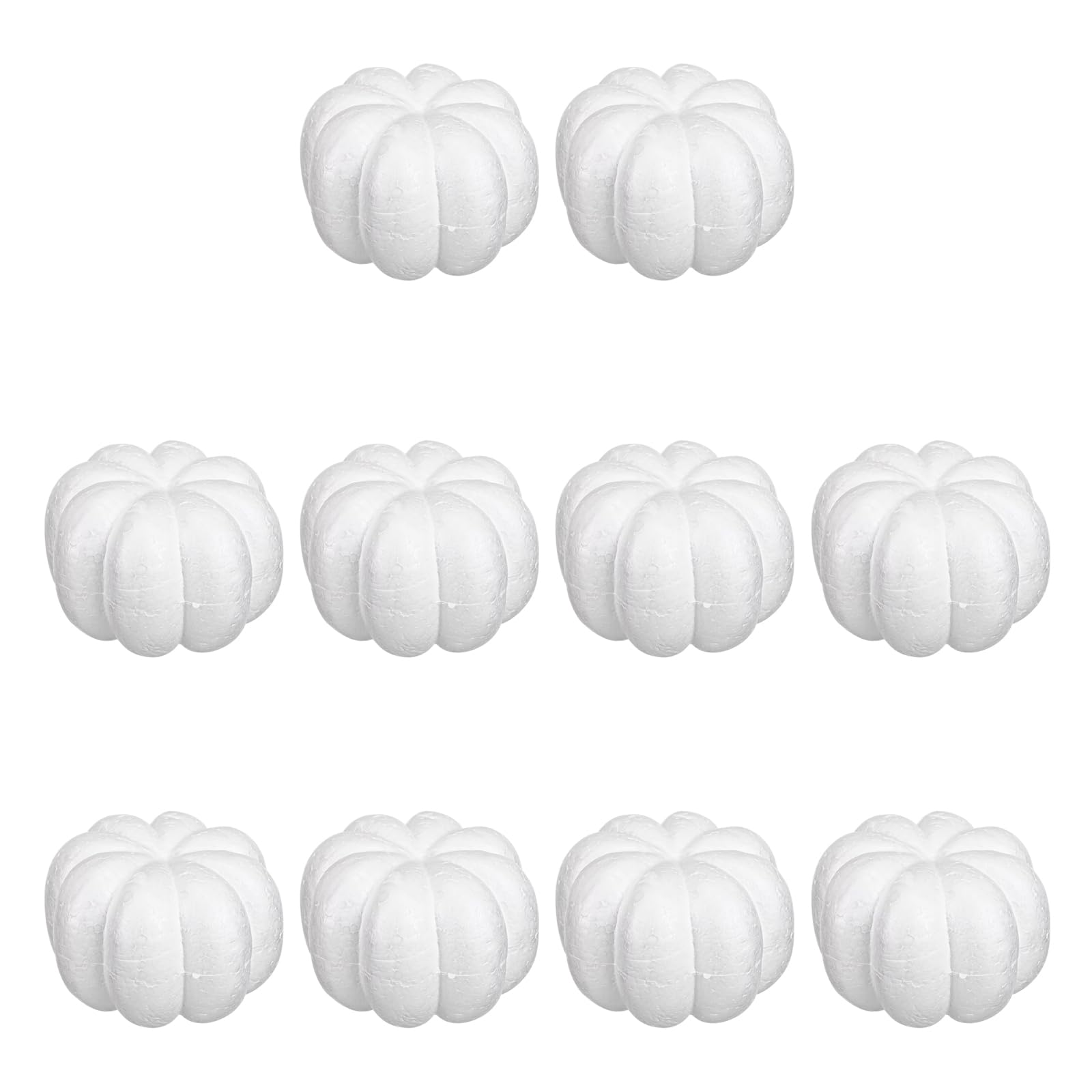 ljhnba 10Pcs Artificial Pumpkins Autumn Decoration White Foam Pumpkin for Thanksgiving Fall Harvest Halloween Christmas Party White Foam Pumpkins