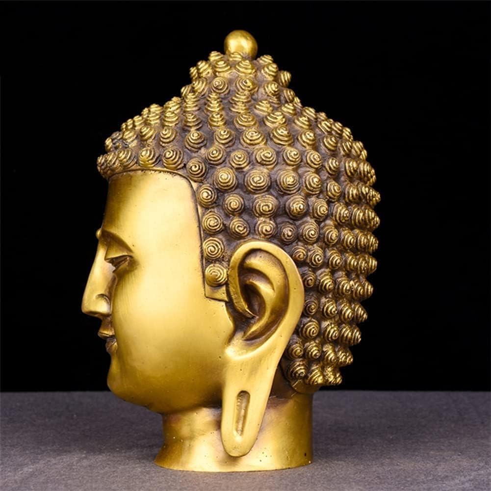 Amazon.co.jp: 瞑想する仏陀の置物屋外の彫像、 釈迦牟尼仏頭