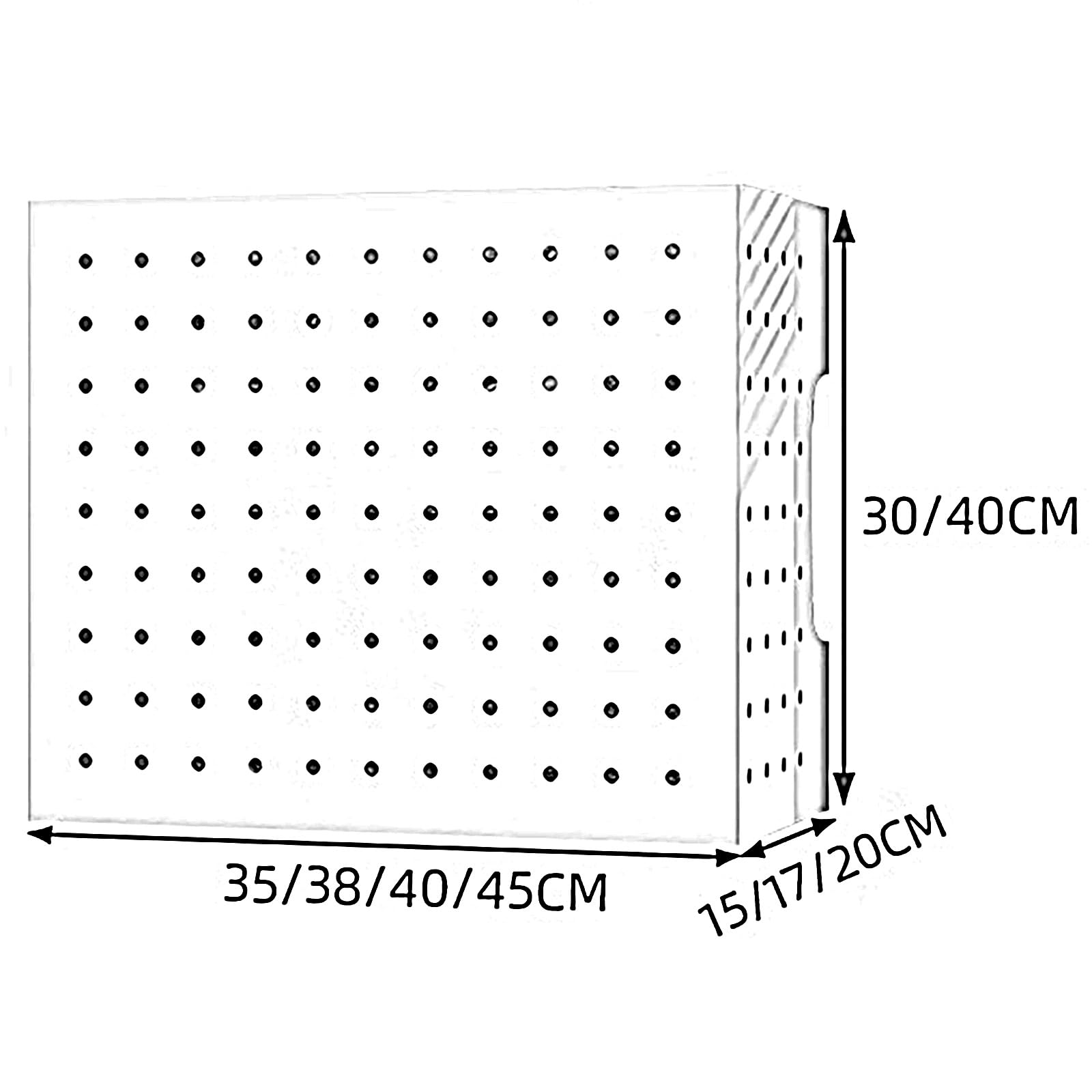 Pegboard Combination Kit Wall Mount Peg Board Organizer, Heavy Duty Pegboard Panel Kit With 23 - View #3