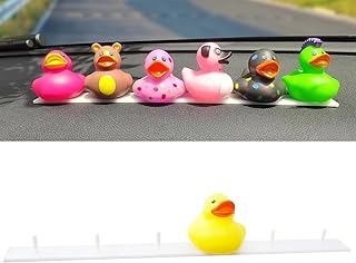 1 Duck Holder for Jeep Dashboard with Rubber and Plastic Duck Plugs, Disposable Capable of Holding up to 6 Ducks, Ideal for Displaying Jeep-Themed Gifts (Does Not Include Rubber Duck)