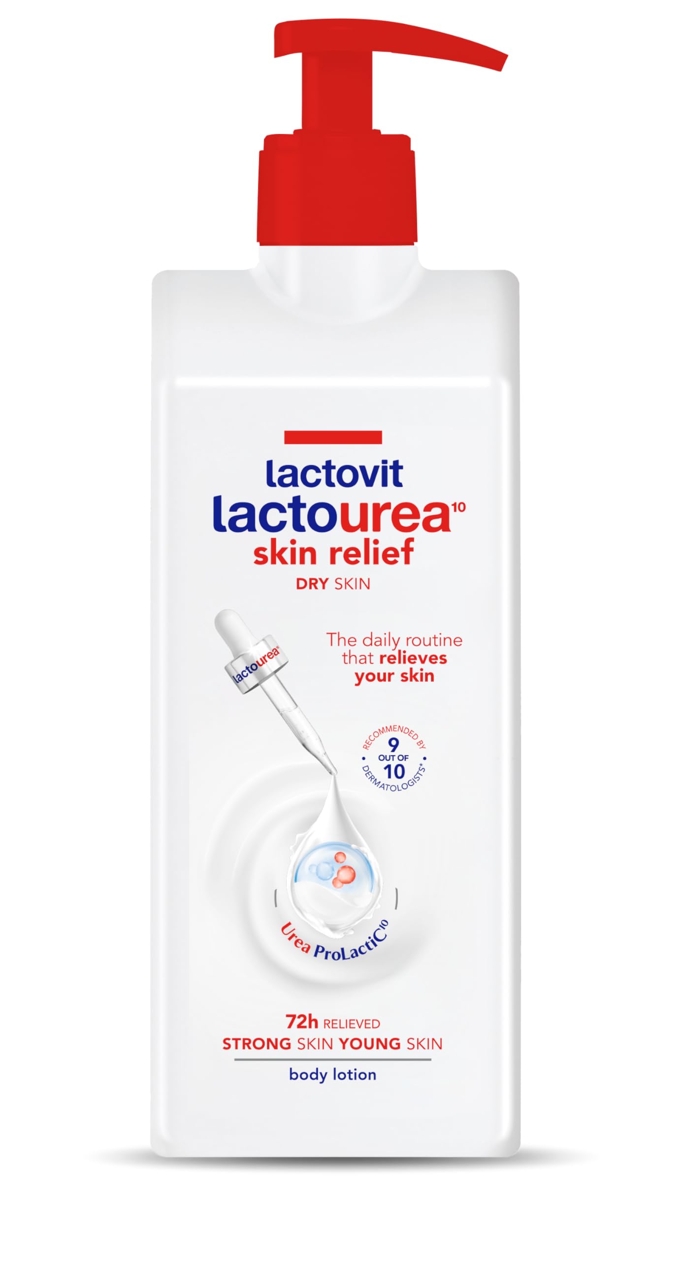 Lactovit | Lactourea Body Lotion | Hydrating Moisturiser for Dry Skin | With Urea ProLactiC10 Complex, Lactic Acid & Pure Urea | Soft & Youthful Skin