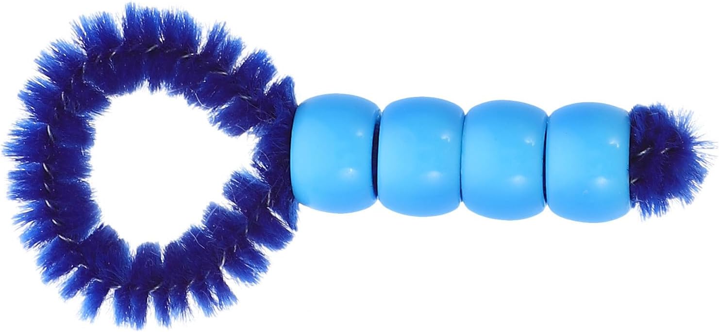 LABRIMP Handheld Navel Cleaning Tool Blue Beads, Small Belly Button Brush for Personal Hygiene and Travel, Portable Navel Clean Brush for Sensitive Skin Care