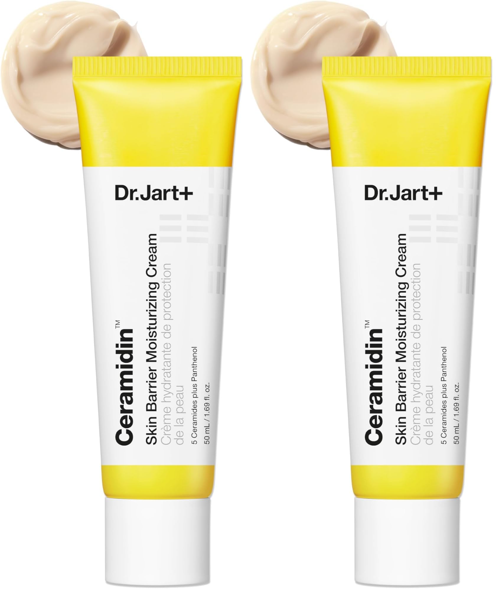 Ceramidin Skin Barrier Korean Face Cream Moisturizer with Ceramides and Panthenol | Korean Skin Care, 1.69 Fl Oz (Pack of 2)