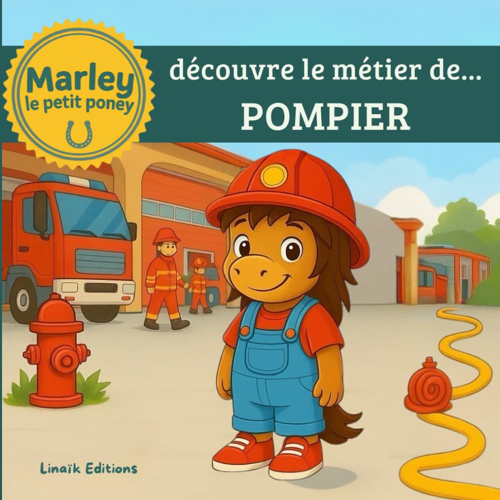 DECOUVRE LE METIER DE POMPIER AVEC MARLEY LE PETIT PONEY: Histoire tendre, album illustré en couleur