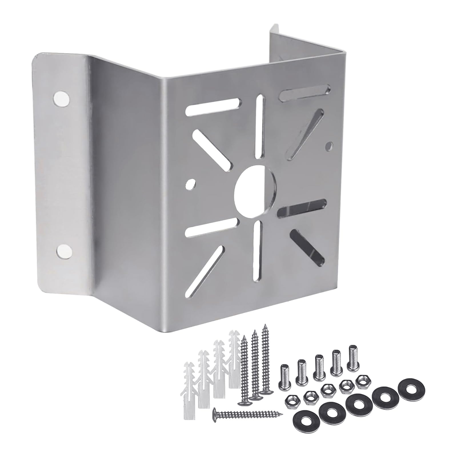 Sturdy Stainless Steel Camera Mount Brackets Heavy Duty Rustproof Screws for & Outdoor Security Cameras T Three Vertical Video Weather