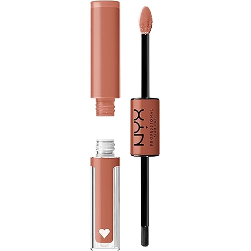 NYX PROFESSIONAL MAKEUP Shine Loud, Long-Lasting Liquid Lipstick with Clear Lip Gloss - Goal Crusher (Mid-Tone Beige)