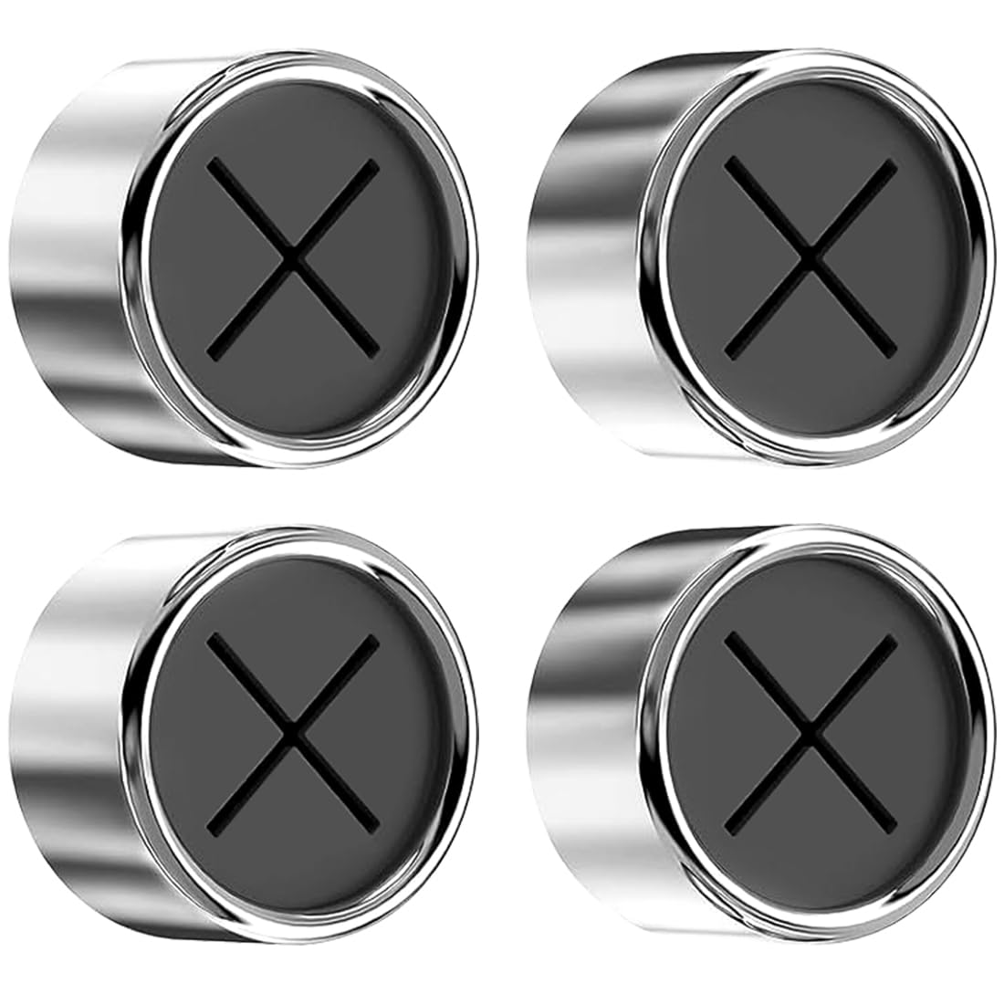 LICQIC 4 Piece Self-Adhesive Tea Towel Holder, Round Bathroom Tea Towel Hooks for Bathroom, Kitchen and Home, No Drilling Required