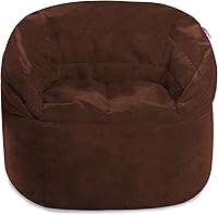 Vista 878 de Posh Creations Puf estructurado cómodo para jugar, leer y ver la televisión, Malibu Lounge, tela de lona para colorear, criaturas