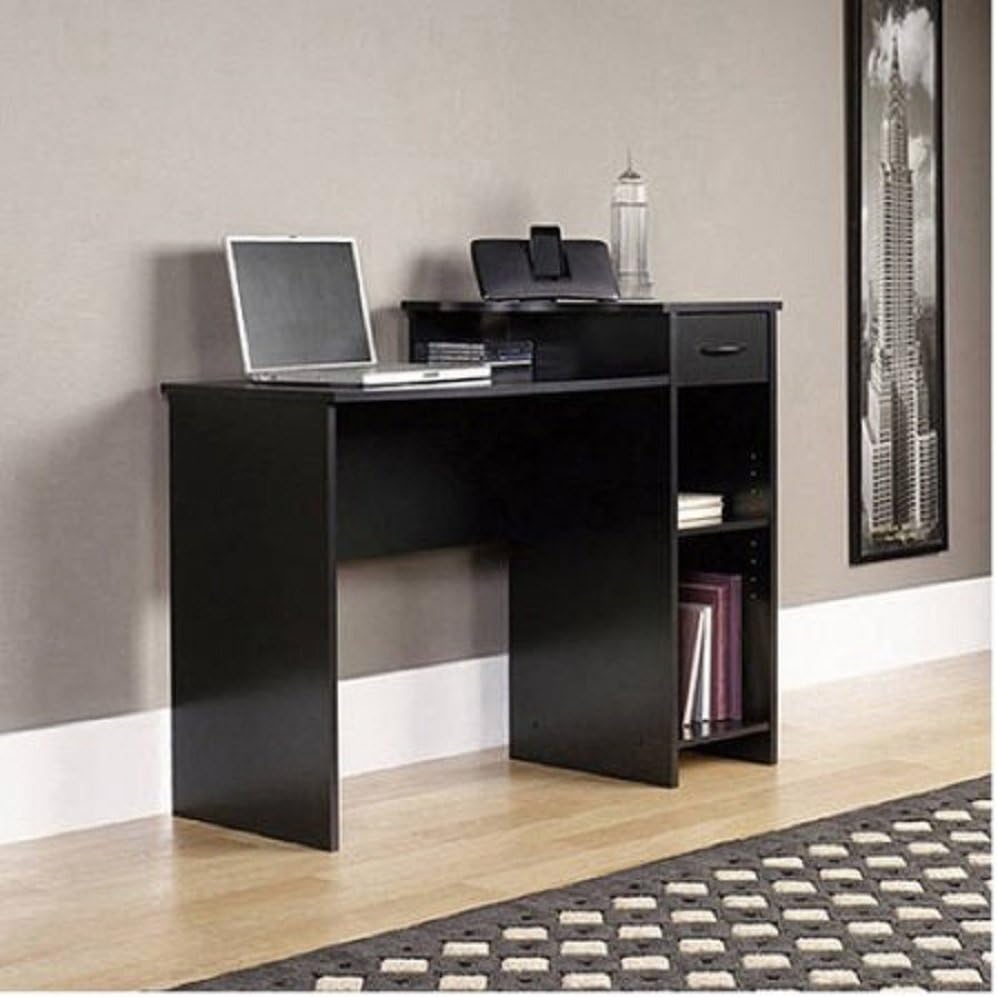 Mainstay Student Desk with a laptop and accessories