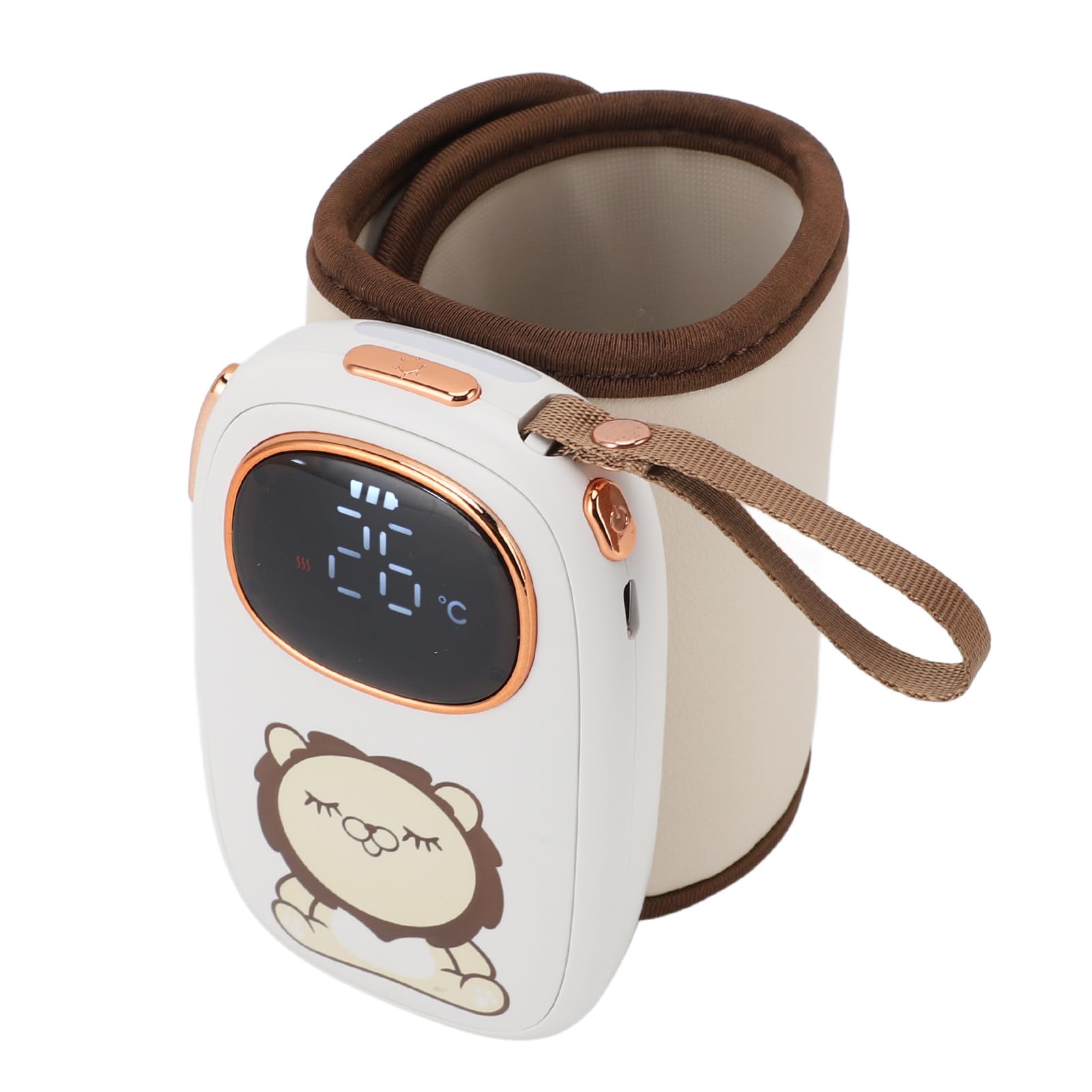 Calientabiberones Portátil, Calientabiberones Recargable de Calor Rápido, Calentador de Leche de Temperatura Constante Multifuncional Calientabiberones inalámbrico