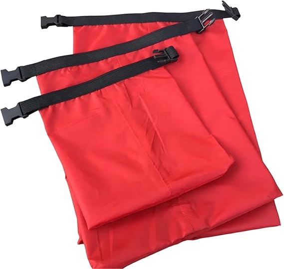 3Pcs/Set Multifunctional Lightweight Drifting Bag Dry Waterproof 30D Nylon Bags 1.5L 2. 3 for Paddleboarding, Swimming(Black)
