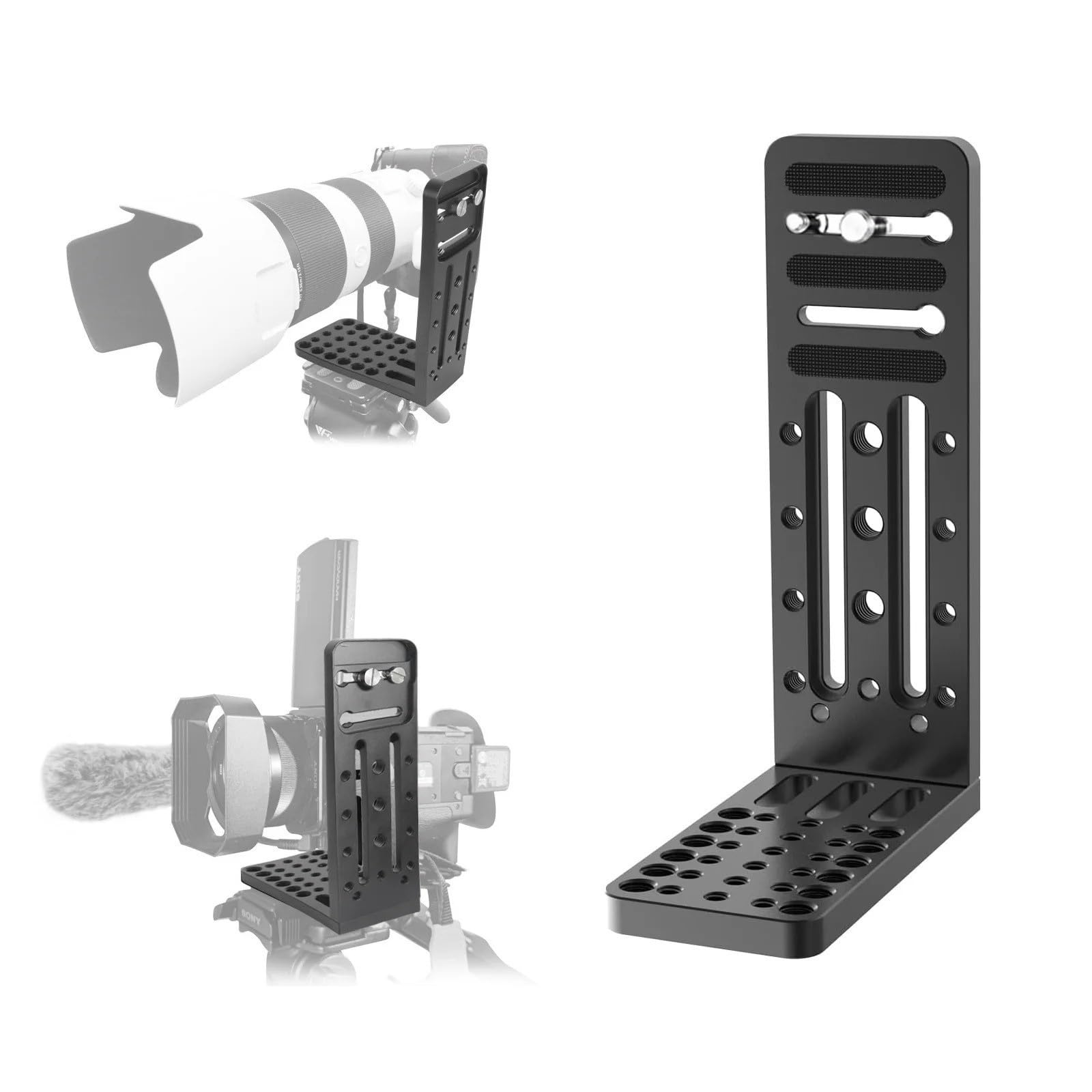 Piastra video L for fotocamera DSLR Supporto for piastra L a sgancio rapido