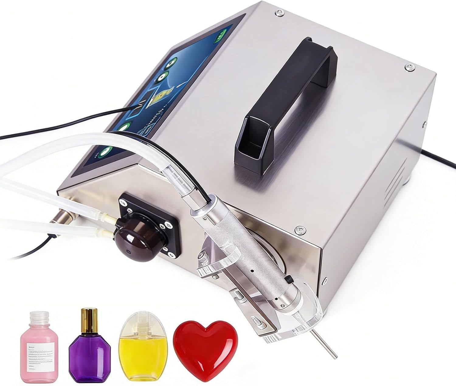 Automatic Liquid Filling Machine, Small Bottle Filling Machine With Digital Touch Panel In 1ML-100ML Range, Max Flow Rate 600ML/MIN, Widely Used For Essential Oil, Eye Drops And Perfume 1360