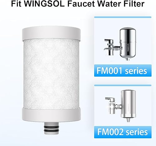 Vista 9 de Filtro de agua para grifo, acero inoxidable, reduce el cloro, PFAS - El filtro PAC de Japón mejora el sabor - Se adapta a grifos estándar (PAC-2P)