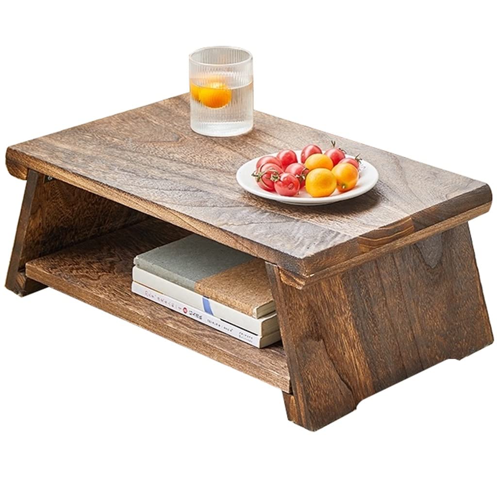 Table à thé rétro zen basse pour soulager le dos au salon