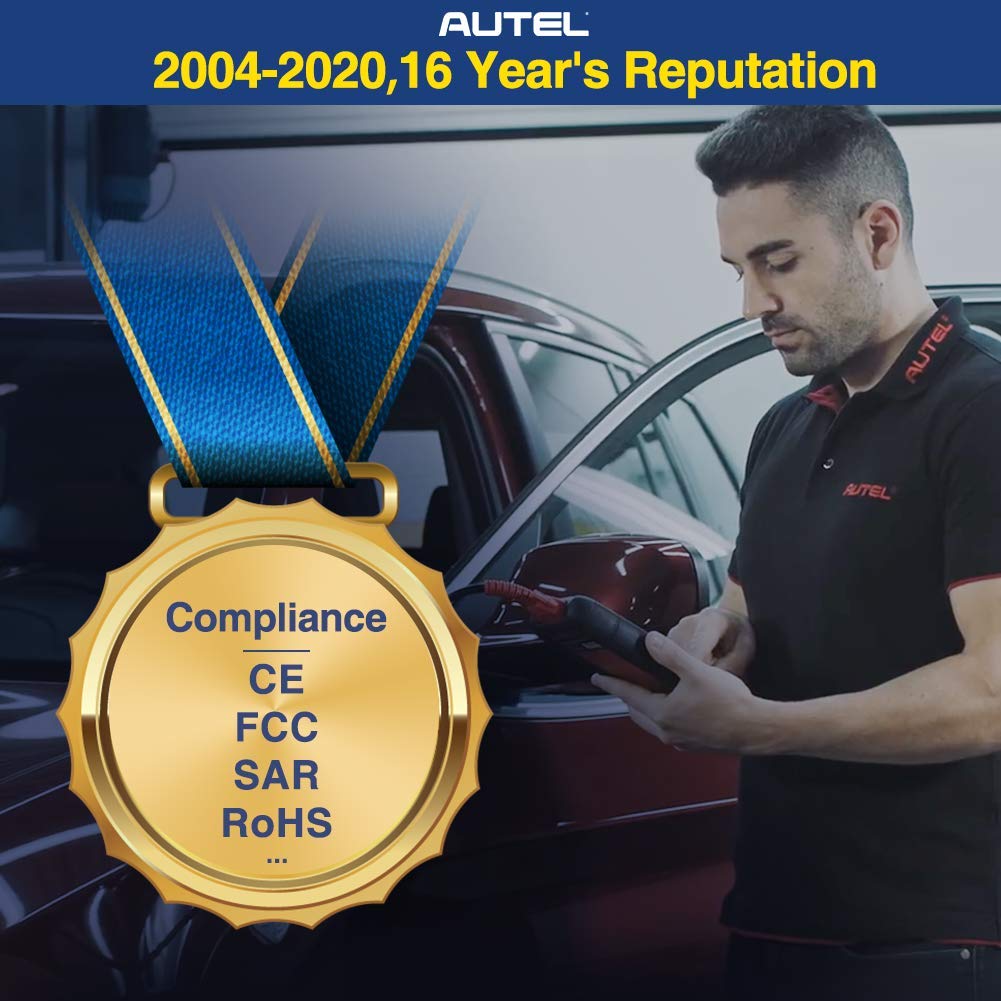 Autel obd2 Diagnosegerät ML629, Airbag/ABS/Motor/Getriebe Fehler lesen mit OBD2 Funktion, OBDII/CAN für VW BMW Benz usw.[14 Sprache Deutsche inkl]