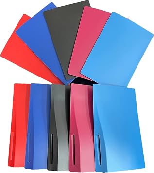 Face Plates Cover Skin Shell Panel for PS5 Console,Protective Shell Faceplate Cover for PS5 Console,Disc Edition and Digital Edition Replacement Disc Edition Star Red