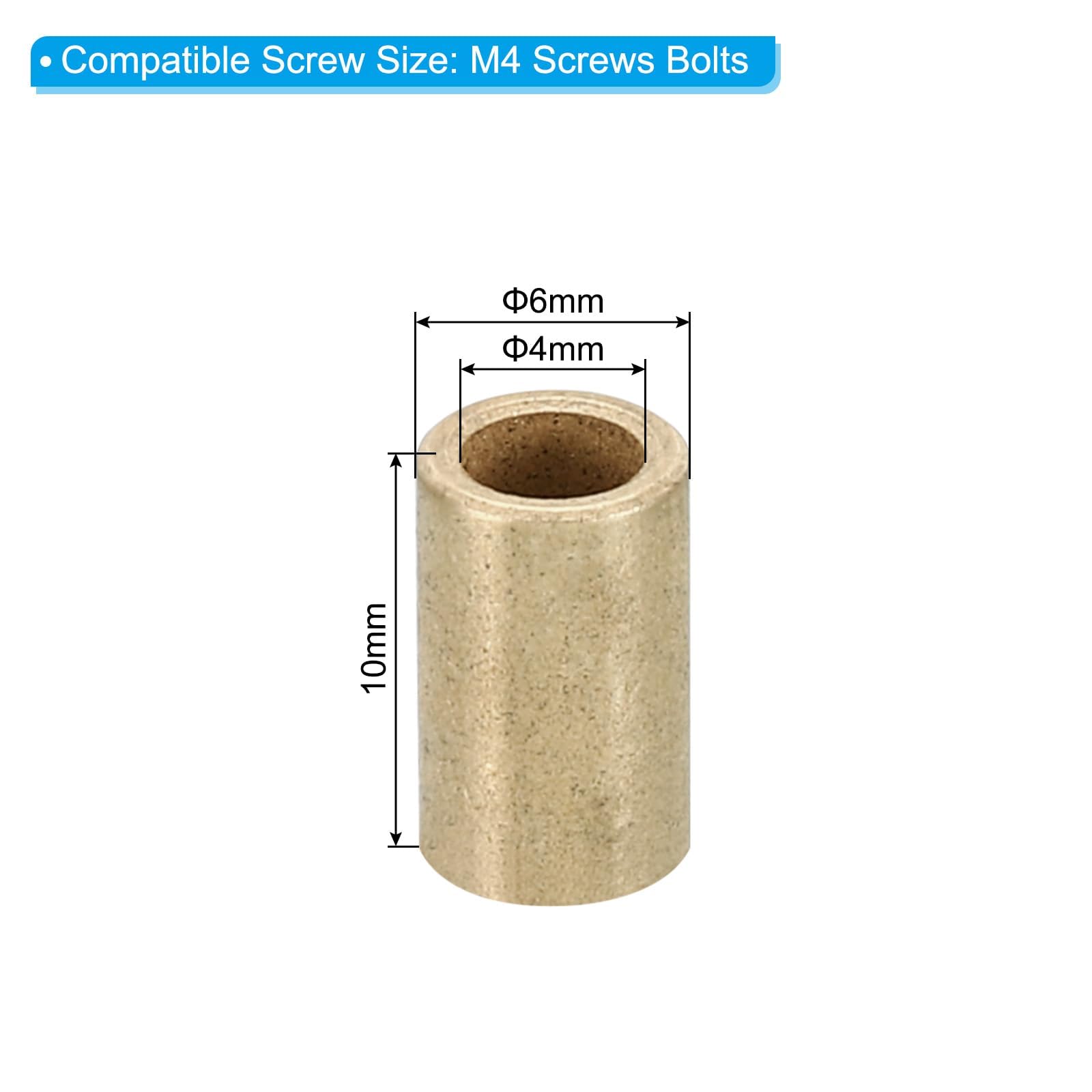 TA-VIGOR 12Pcs M4 Brass Spacer - Image 2