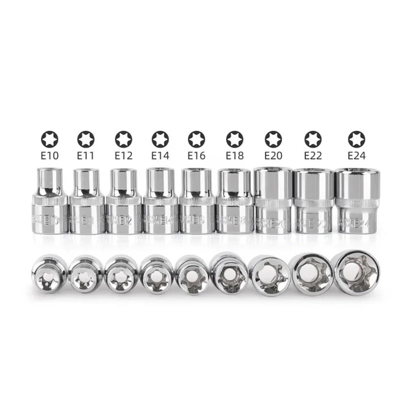 Juego de 14 herramientas de extracción de tuercas, juego de extractores de impacto con caja de almacenamiento sólida para uso industrial