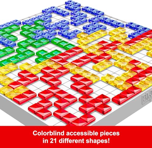 Mattel Games Blokus Spiel, Brettspiel für die Familie, Strategiespiel, für 2-4 Spieler, Gesellschaftsspiel, ab 7 Jahren, BJV44