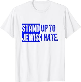 Blue Square Fight Antisemitism T-Shirt