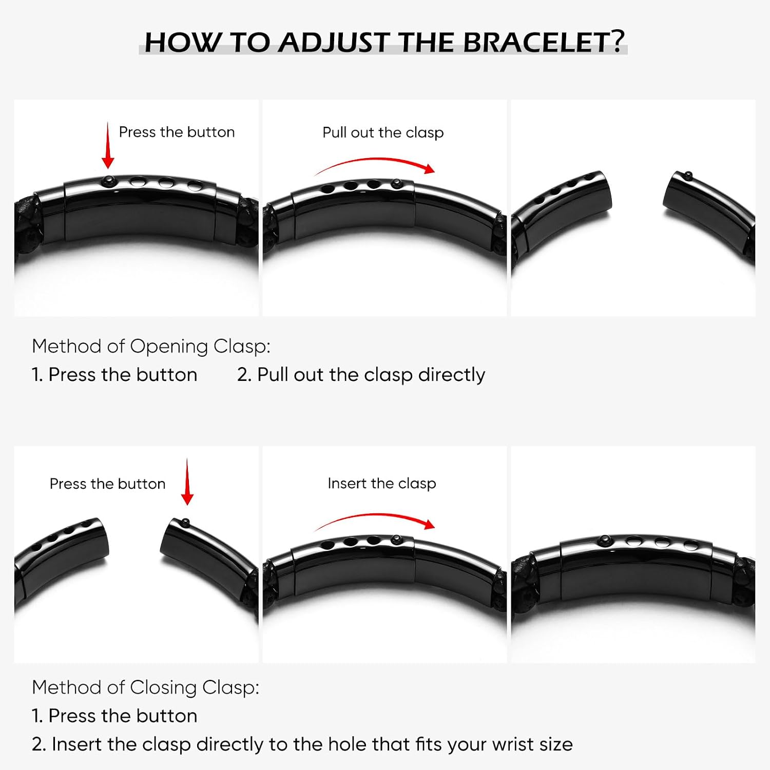 VNOX Men's Inspirational Mantra Engarved Handmade Braided Leather Adjustable Cuff Bangle Bracelet Encouragement Motivational Gift for Men