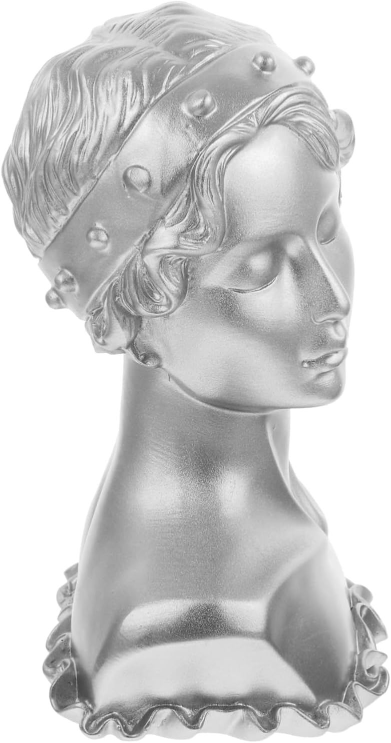 Unomor Resin Jewelry Display Stand Figurine Shape Earring Storage Organizer Necklace Holder for Home and Shop Counter Vanity Showcase