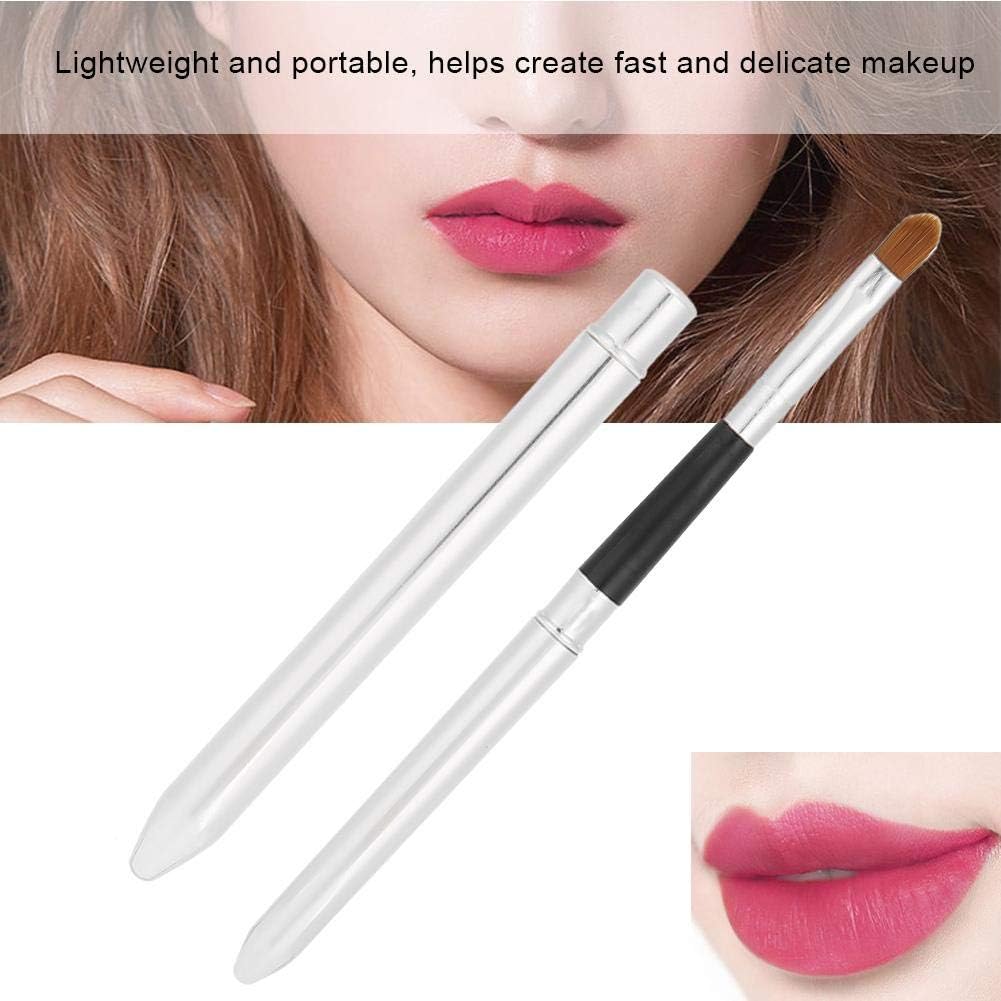Le pinceau à lèvres rétractable, lèvre professionnelle de pinceau de rouge à lèvres contours dessine l'outil cosmétique de maquillage de brosse