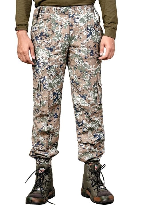 pava Army Print Men’s Tactical Camo Cargo Pants – Military Style Jogger Combat Trousers with Multi Pockets, Elastic Ankle Outdoor Trekking & Hunting Pants (NEW Cobra)-picture-20