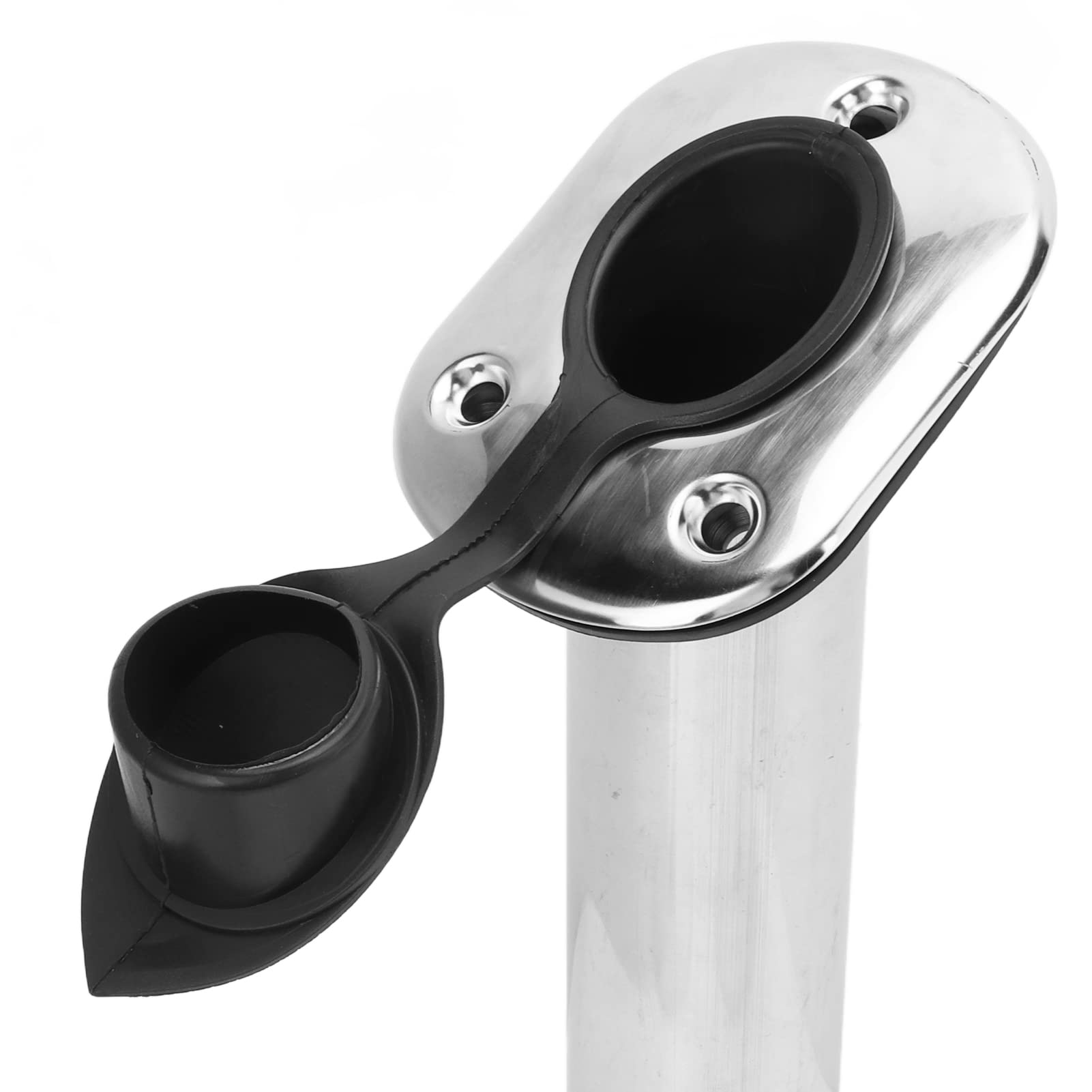 Porte Canne Bateau, Porte Canne A Peche, 2 pcs Porte-Canne à pêche encastré antirouille Bateau Porte-Canne à pêche en Acier avec 6 vis Support Canne A Peche Support De Canne À Pêche