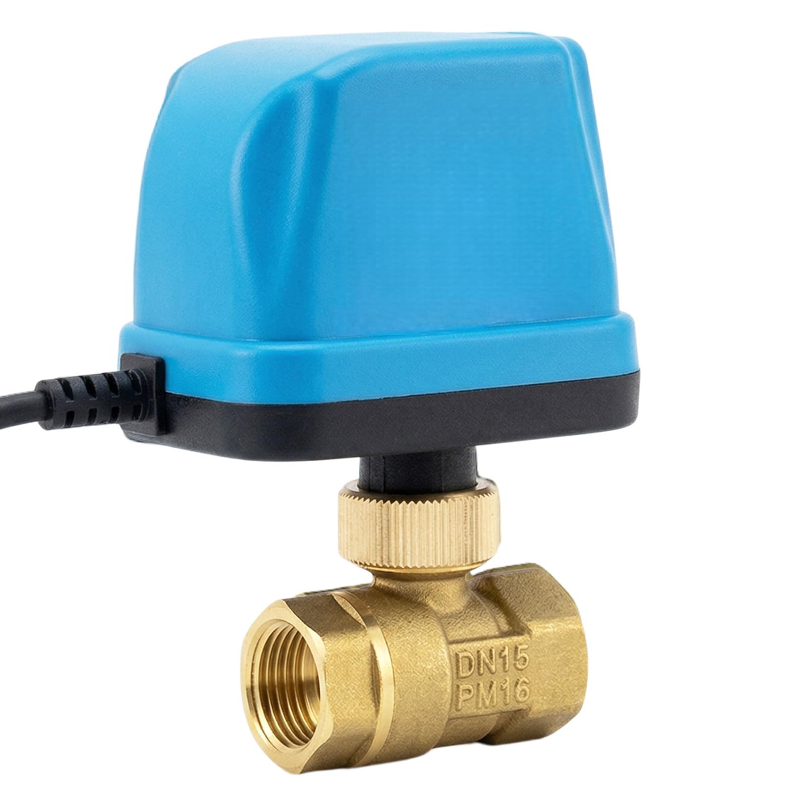 Válvula de bola motorizada de 2 vías, Dn15 G1/2 pulgadas AC 220 V, válvula de bola motorizada de tres hilos, función de control de dos hilos, configuración de reflujo automático, válvula de bola de 2
