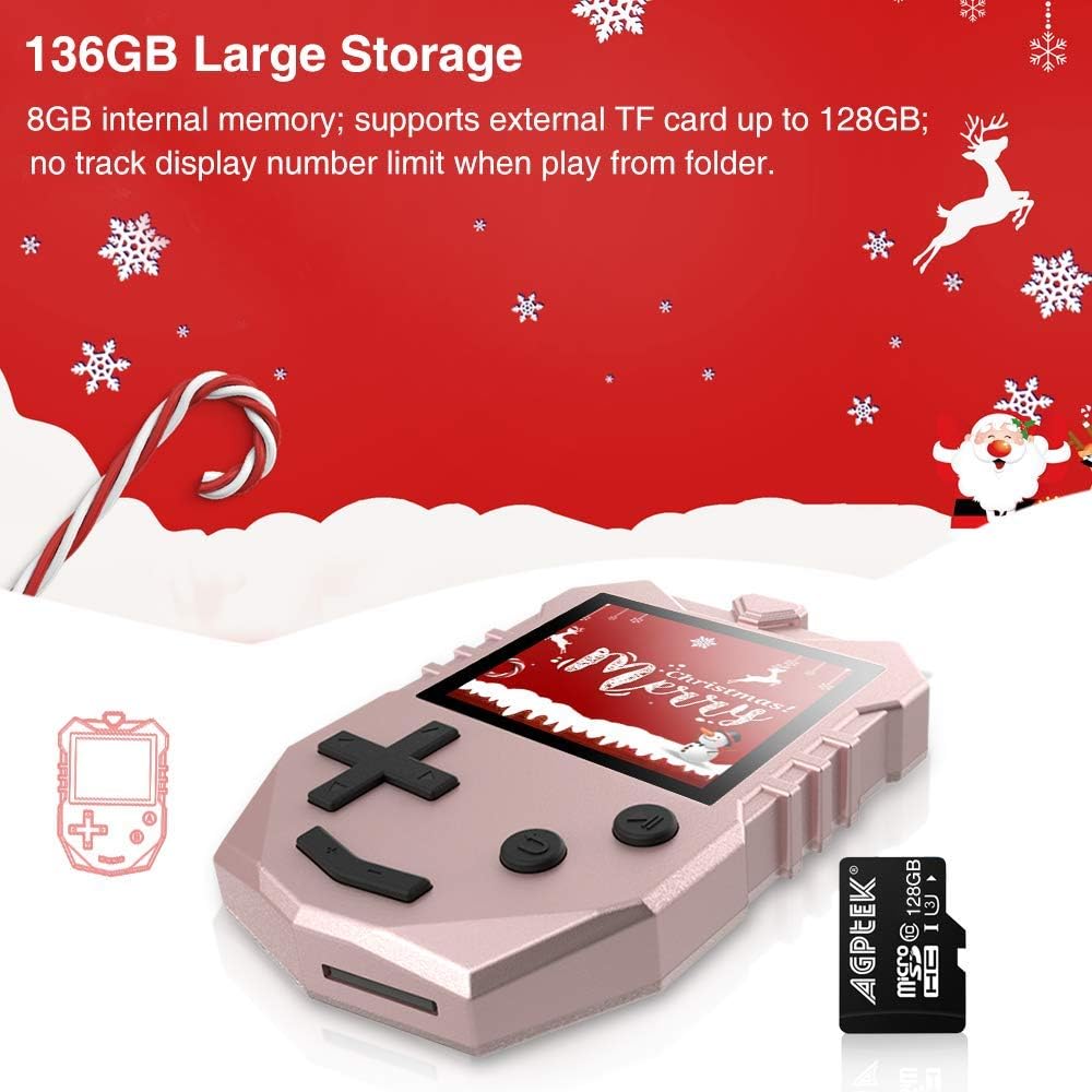 AGPTEK 8 GB MP3 Player für Kinder mit Bluetooth 5.3, Katzendesign MP3