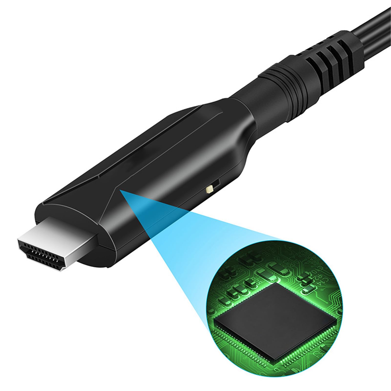 Yosoo Health Gear Convertisseur X Box Original vers HDMI, câble de Liaison HD 1080p/720p, Adaptateur Plug-and-Play pour Console Classique vers TV Moderne
