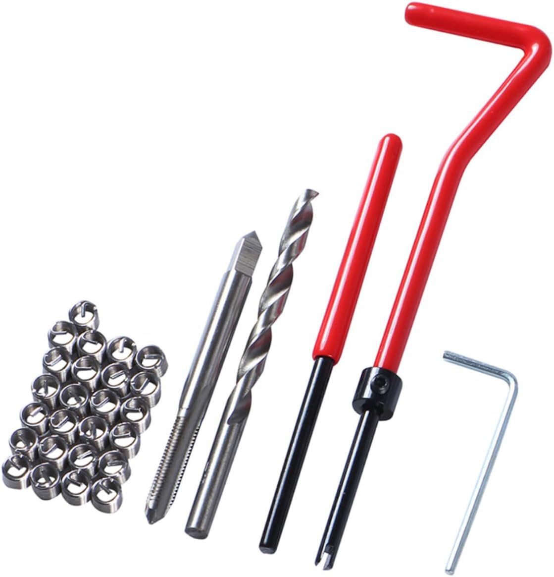 SUPVOX Kit M5 Thread Repair Tool Insert Installations Drill Bits Taps for Engine Repair and Automotive Use