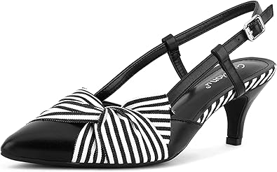 comfortable black kitten heels