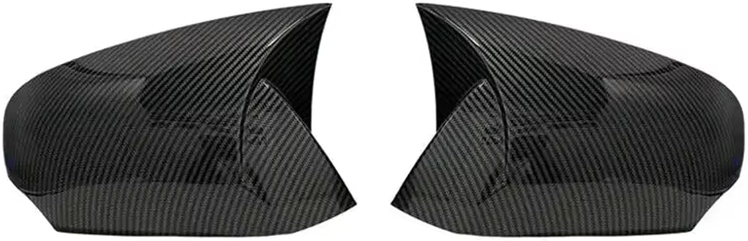 XJPGHA Wing Mirror Covers Caps for Renault Fluence 2011-2015, Sturdy Durable Cover Housing Door Mirror Vehicle Accessory Rearview Side Covers,Carbon Fiber Texture