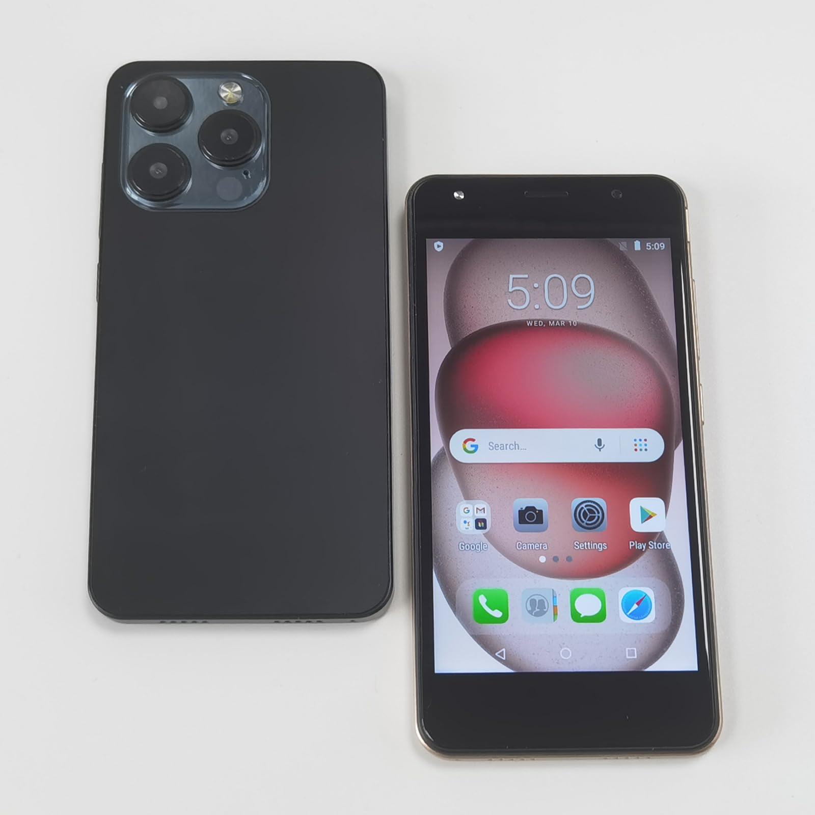 Téléphone sans contrat, réseau 4G téléphone Android, écran 5.0 ", 2gb RAM + 16gb ROM/TF 128gb, Double Sim, Double caméra, pour Les utilisateurs débutants