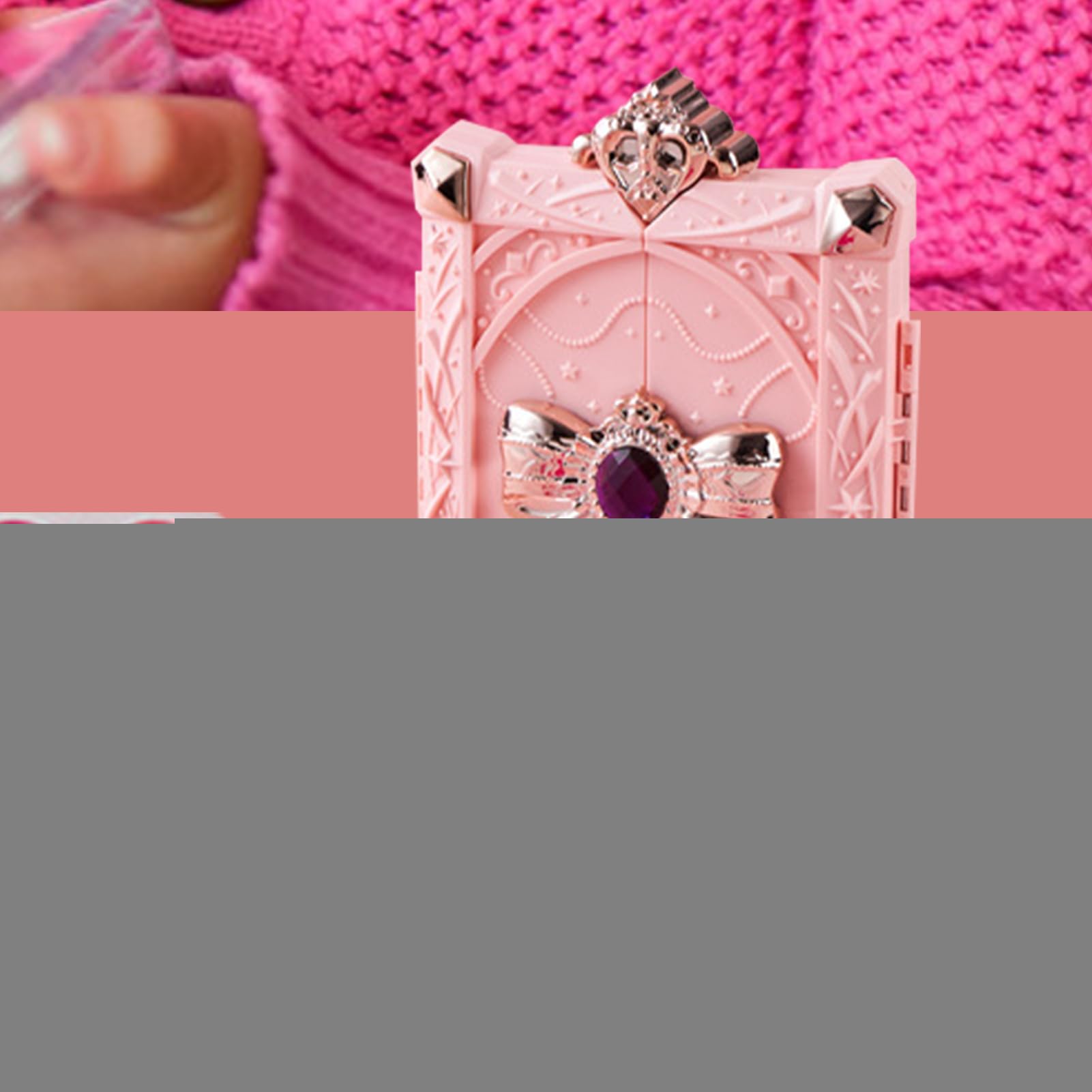 Kit di Trucco Finto Giocattoli Educativi per l'Immaginazione | Set di Trucco Finto per Bambine per di Ruolo Per Toeletta, Travestimento Educazione Intrattenimento Festa Cosplay E Natale