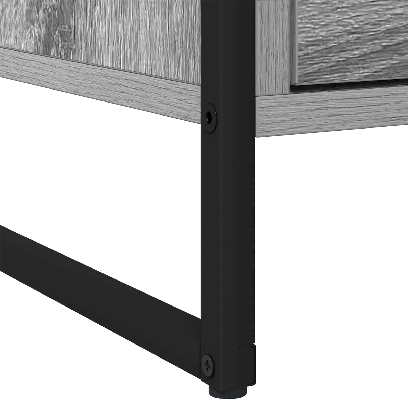 Comodino Sonoma 50 × 39,5 × 50 cm legno con cassetto, gambe in acciaio inox, moderno tavolo laterale per camera da letto e soggiorno