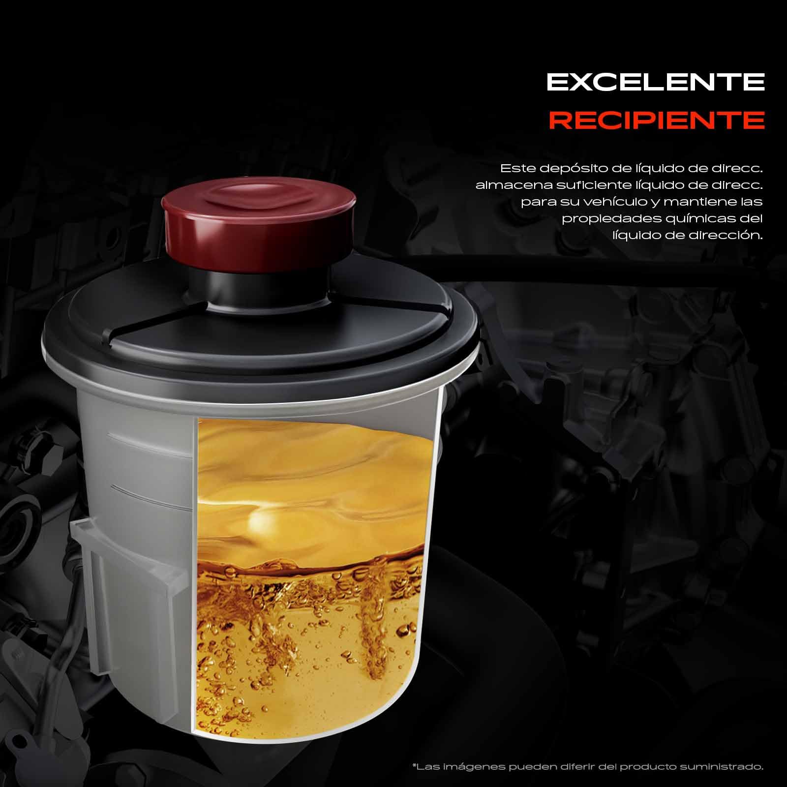 Frankberg Depósito de compensación Aceite hidráulico Dirección asistida Compatible con Sprinter 46-T Furgoneta B906 413 CDi Sprinter 46-T Plataforma/Chasis B906 413 CDi Replace# 7691462137