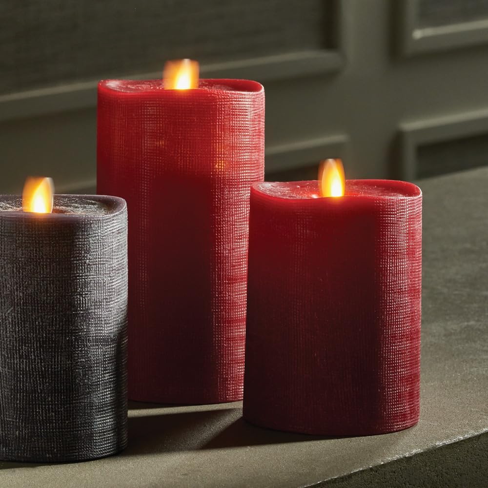 NAPA Home & Garden, LIGHTLI Moving Flame Indoor Pillar 3.5" x 5"