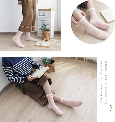 Miniatura 5 de Calcetines para mujer de felpa súper suave calcetín cálido para invierno de microfibra esponjosa casual para dormir en casa borrosa acogedor
