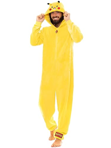 Pokemon Mens Onesie Pikachu - XL - Yellow