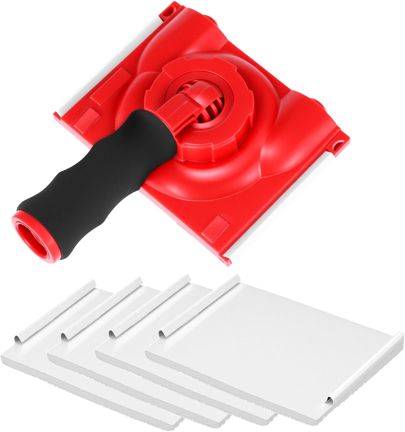 QWORK Paint Edge Trimmer with 4 Replacement Pads, Edge Painting Tool for Corner Walls & Ceilings Painting
