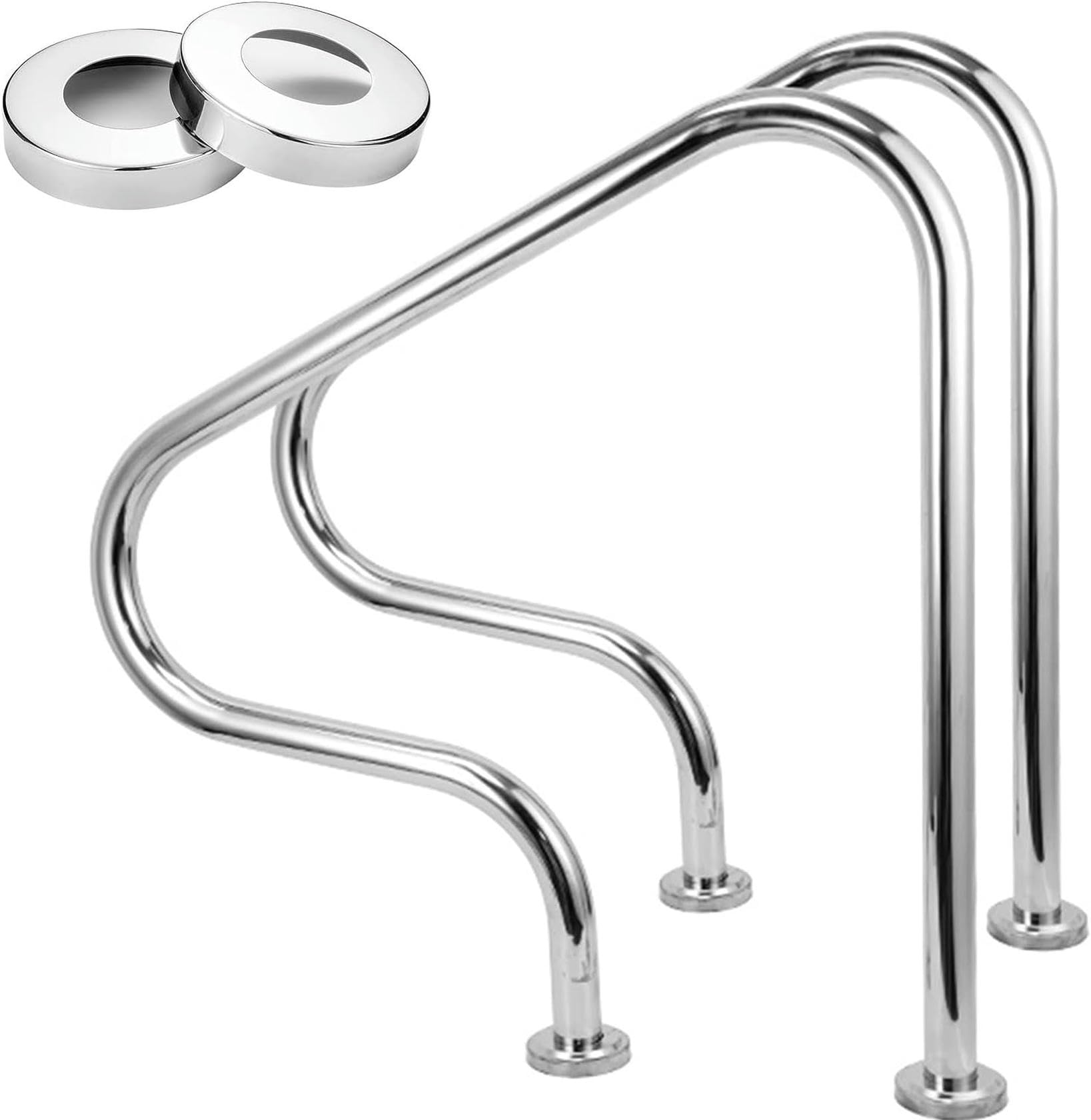Main courante de piscine antidérapante pour éviter les chutes sur les marches