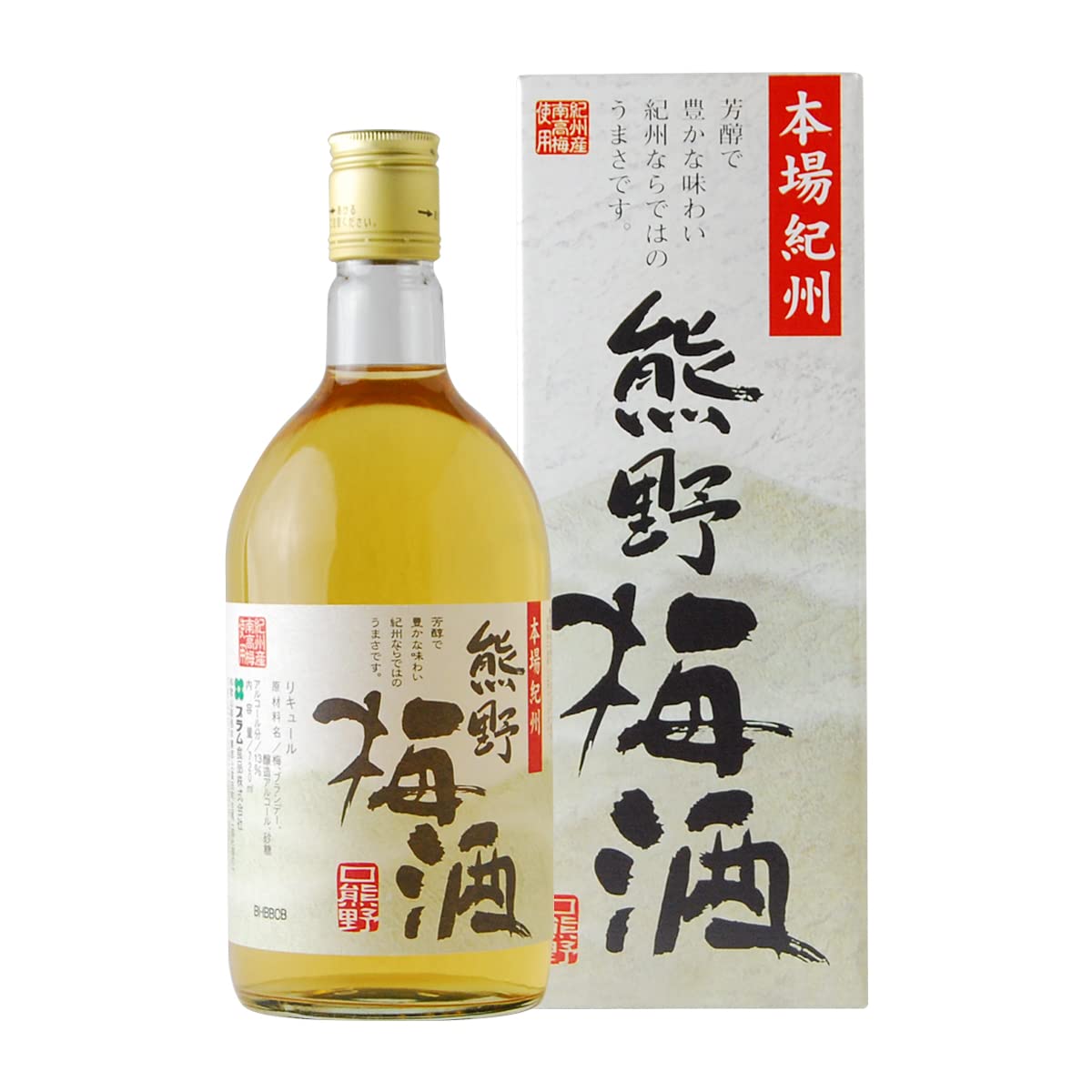 Amazon.co.jp: プラム食品 熊野梅酒 720ml アルコール度数13% : 食品