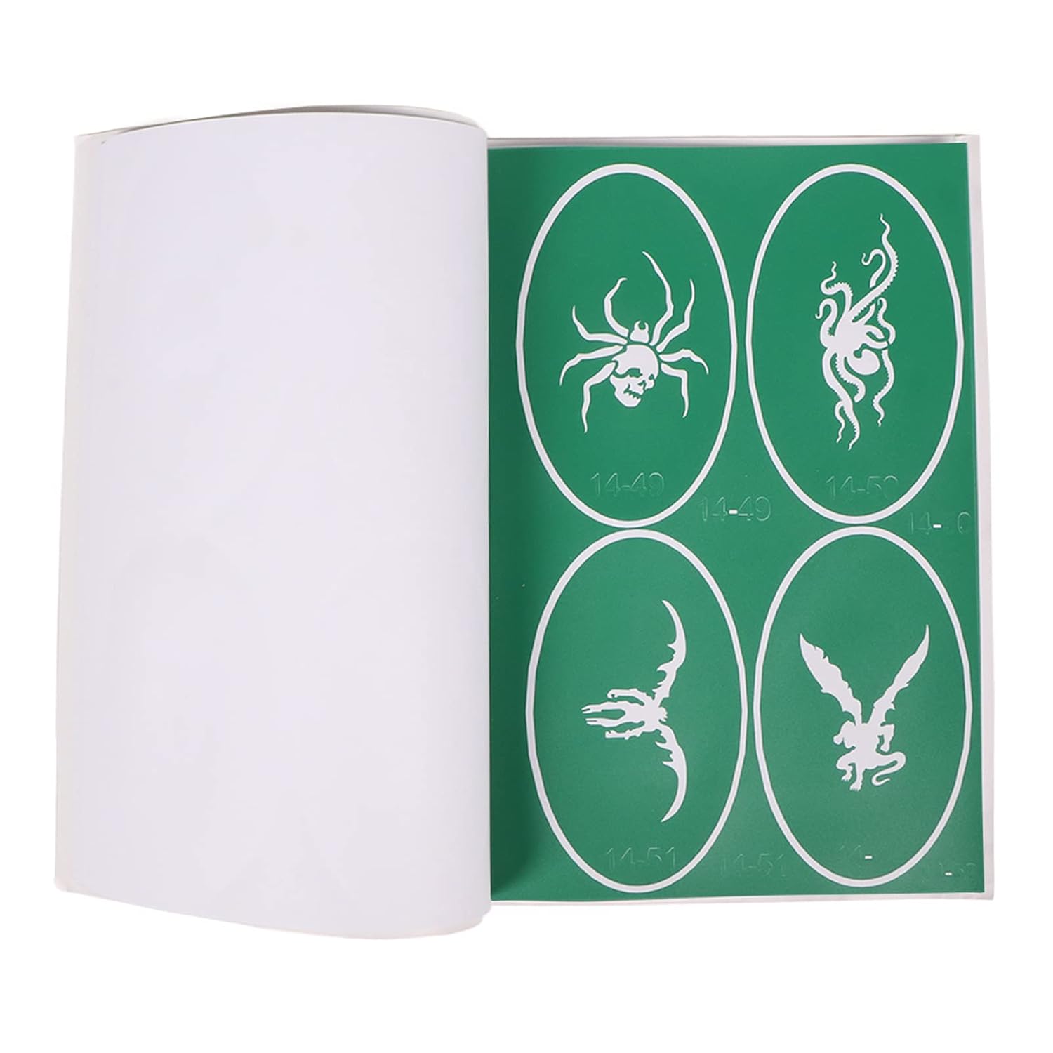 Temporary Tattoo Stencil Book, Professional Reusable