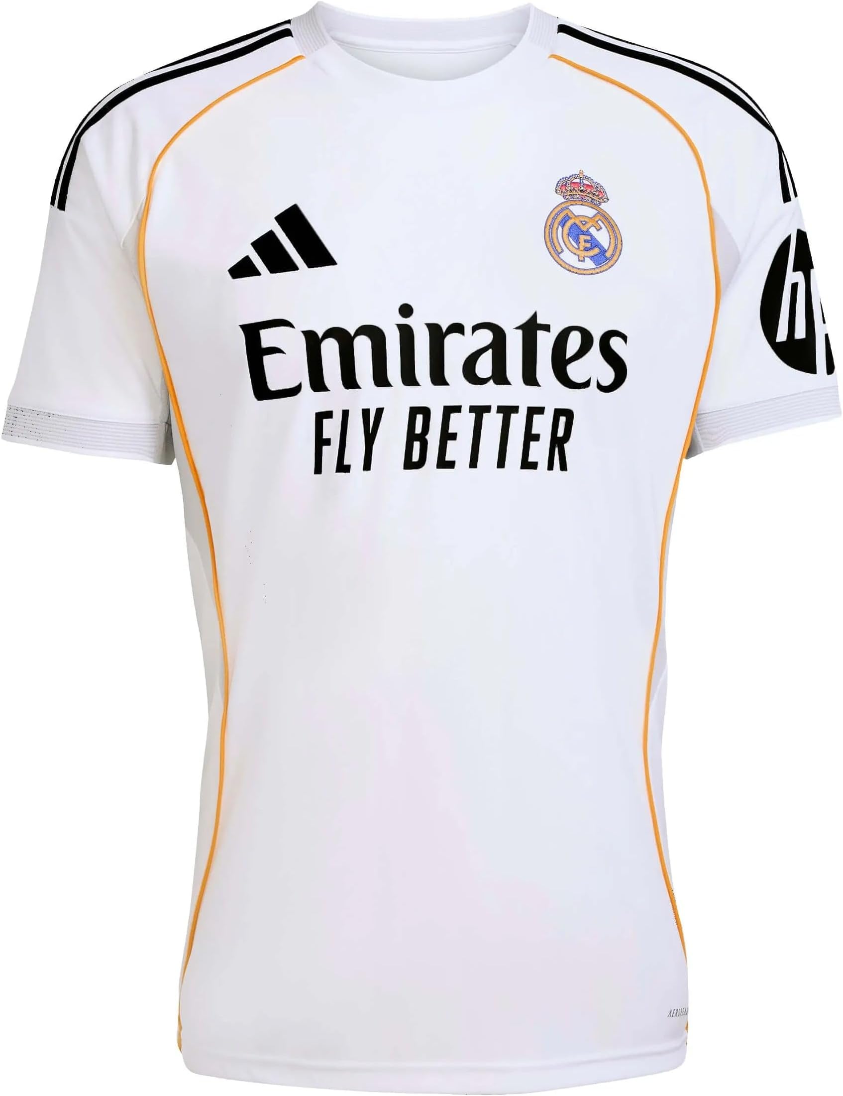 Vini Jr. Real Madrid 25/26 Home Jersey w/ Champions League Patches (White)
