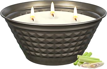 Citronella Candles Outdoor - Large 23oz Citronella Candles Outdoor with Lid,3 Wick Summer Candle Bulk for Patio Home Garden Yard Camping Party Outside Indoor Decorative,Long Burning Time